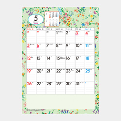 小花カラーカレンダー